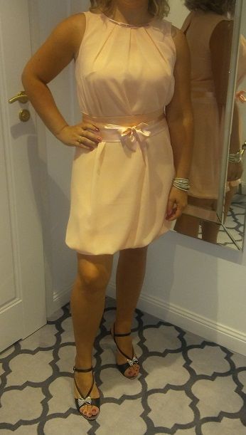 Sukienka rozm 38 lososiowa jak nowa