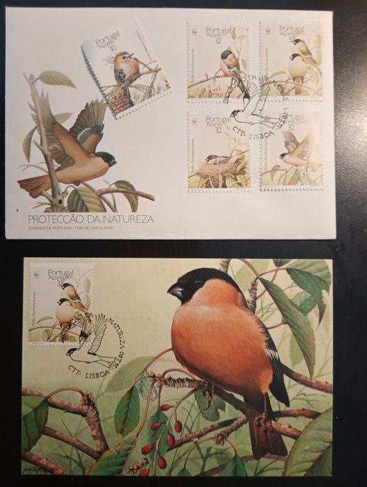 Selos 1990 - Protecção da Natureza Birds - Madeira - WWF