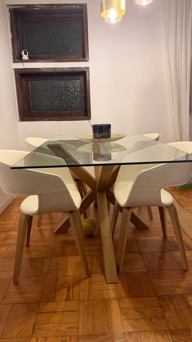 Conjunto de mesa de jantar + cadeiras