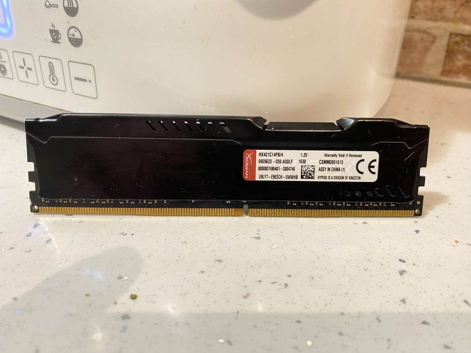 Pamięć RAM DDR4 HyperX Fury Black 4GB 2133MHz CL14 HX421C14FB/4 tes-na