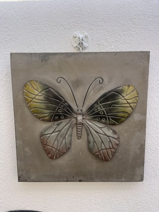 Quadro latão borboleta
