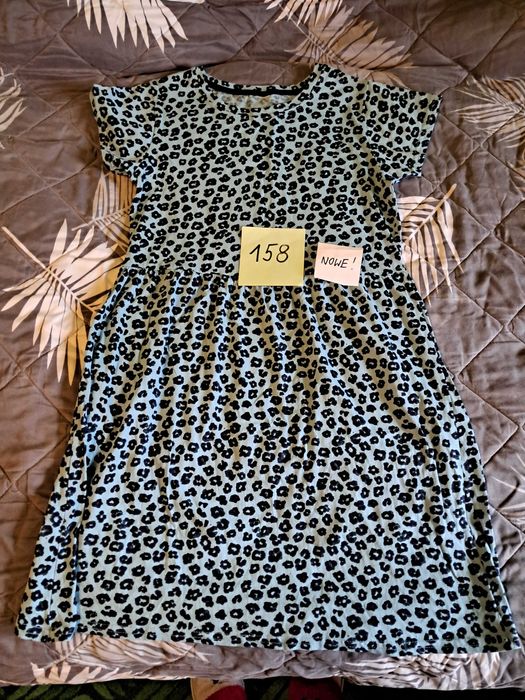 Sukienka dziewczęca hiszpanka krótki rękaw 158 164 Stan bdb Smyk.