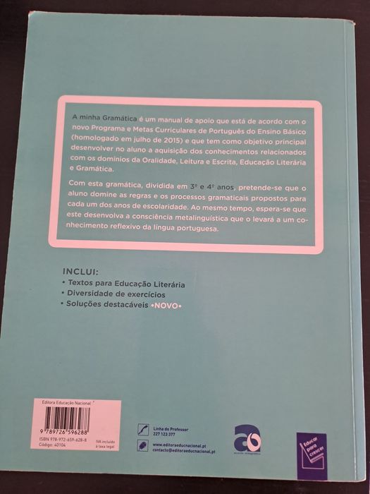 Livro de gramática 3°e 4° ano