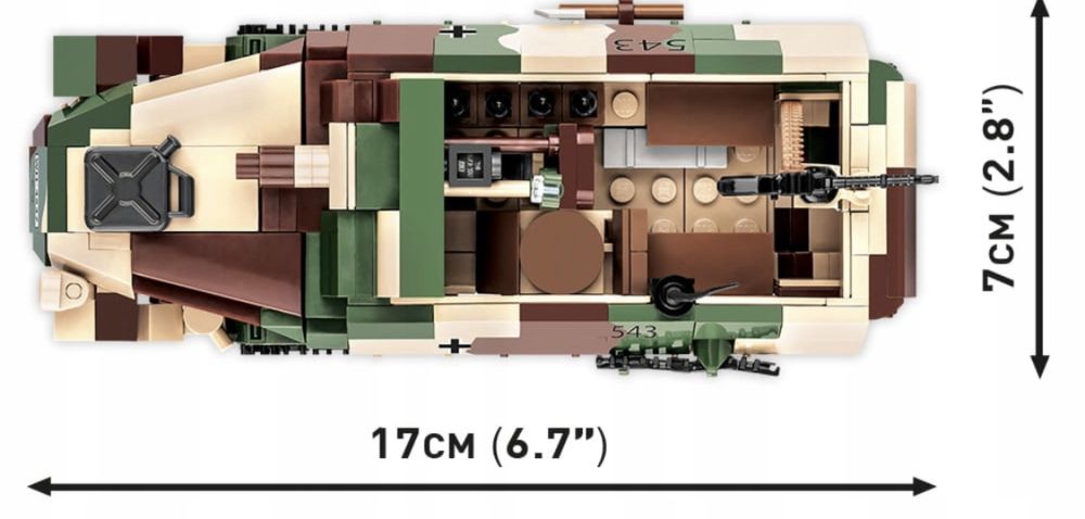 Klocki cobi 2283 SD.KFZ. 251/9 STUMMEL TRANSPORTER