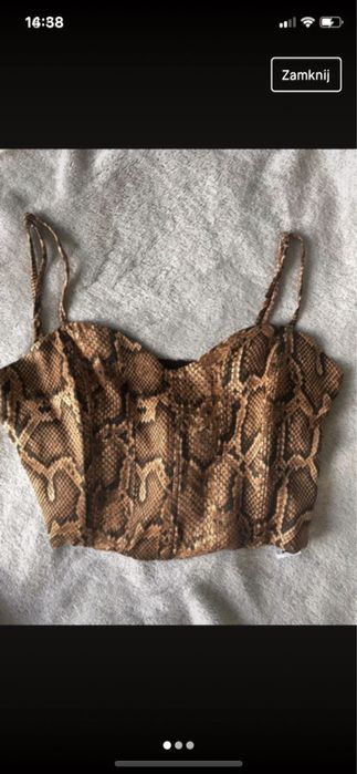 Gorset / top gorsetowy ZARA