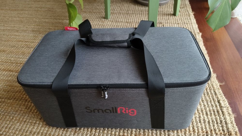 Foco de luz LED SMALLRIG RC 120B  Como Novo + Tripé + softbox parabólica 120cm