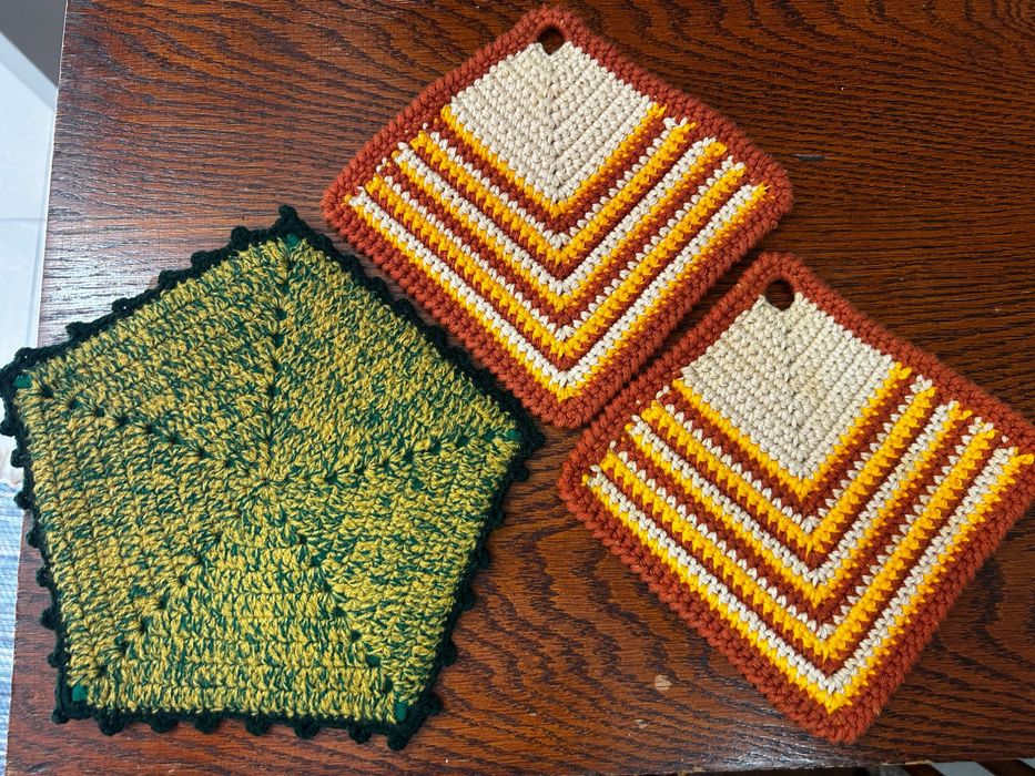 Pegas de forno em crochet