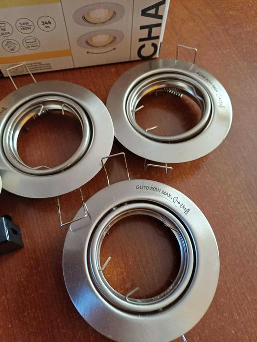 GoodHome zestaw 3 oczek sufitowych led białych