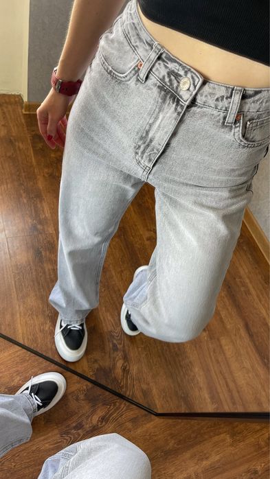 Сірі джинси прямого крою (туреччина)