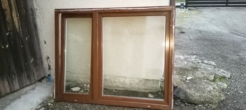 Okno zewnętrzne brazowe orzech kilka sztuk