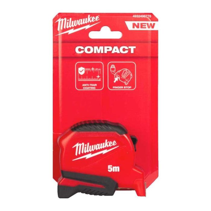 Рулетки Milwaukee Pro Compact Gen 2, 3м, 5м, 8м (25мм)