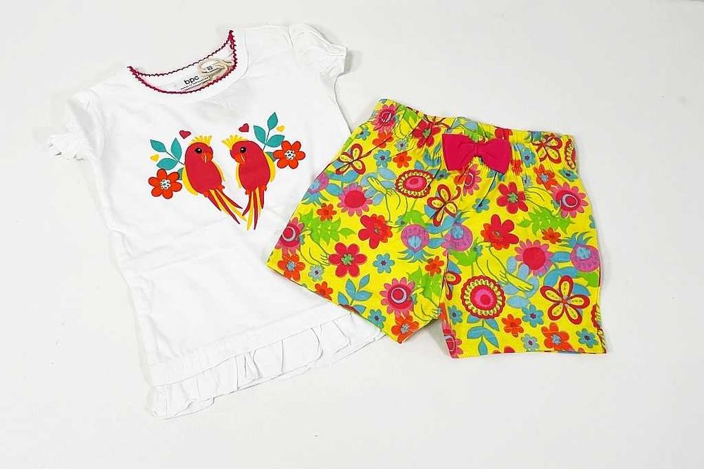 Komplet dziewczęcy 100% Bawełna Rozmiar 56/62cm