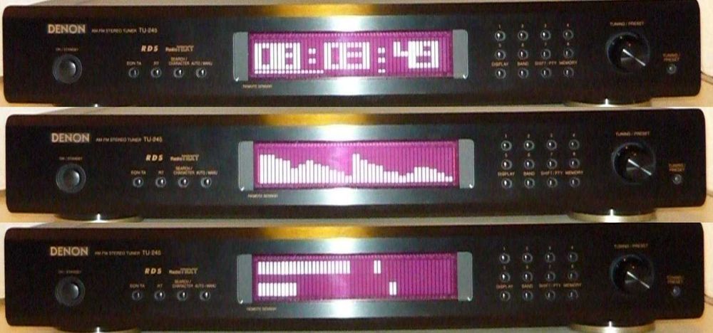 DENON Equalizer Korektor Wskaźnik poziomu Analizator spectrum widmo