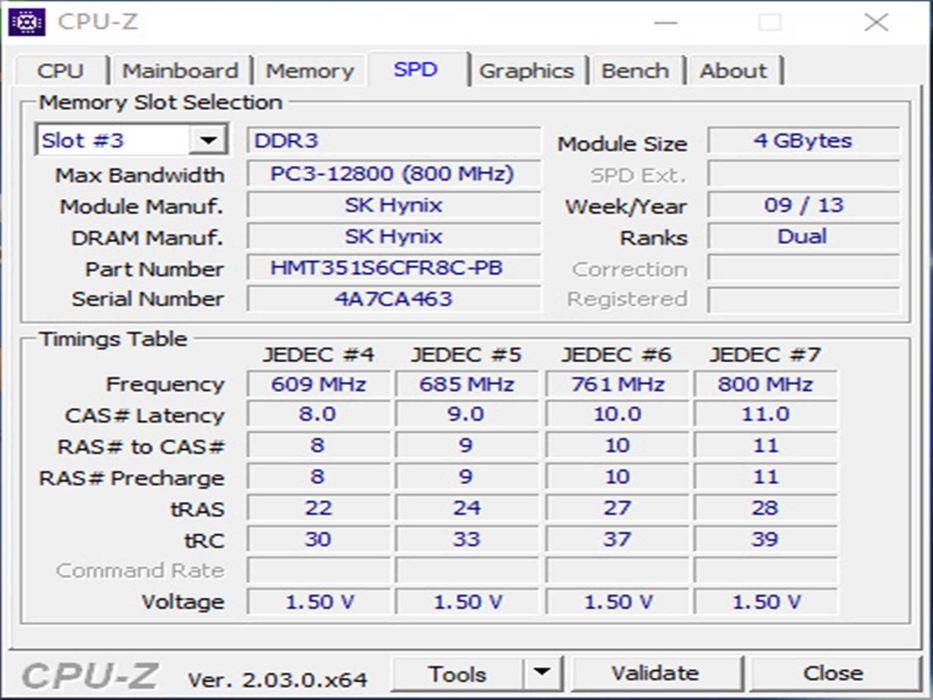 DDR3 8GB HyniX 12800