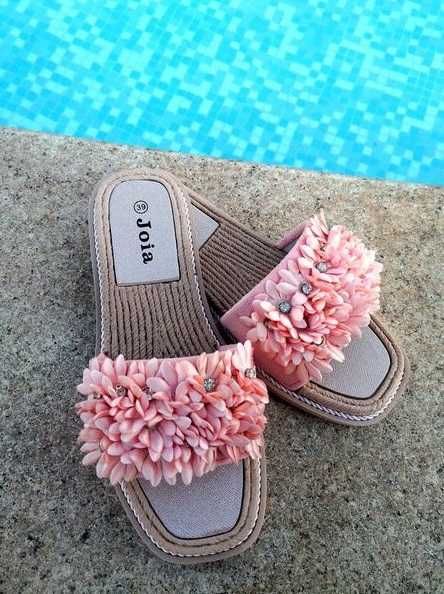 Klapki na lato rózowe nowe 37