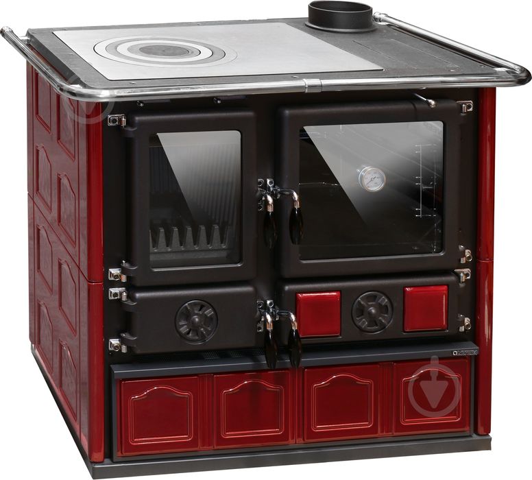 Піч-камін La Nordica Rosa Maiolica Bordeaux
