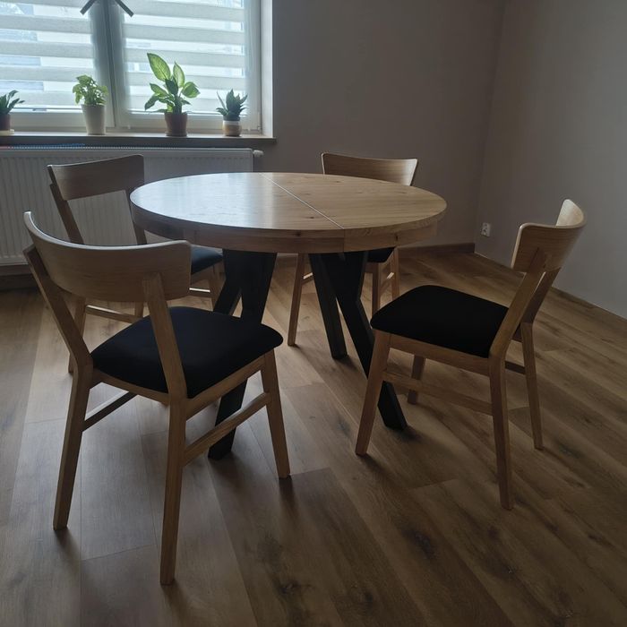 Stół okrągły rozkładany