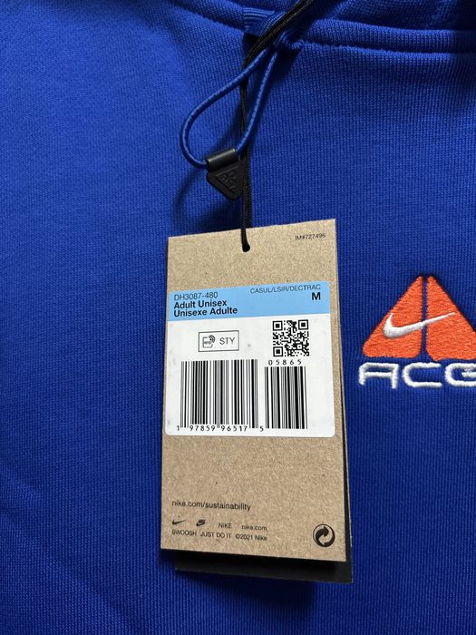 Bluza Bawełniana Nike ACG Therma-FIT Oversized Fit Unisex M/L Nowa