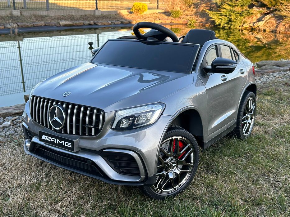 Auto na Akumulator Mercedes GLC 63 4x4 180 Watt Srebrny Lakier Tablice