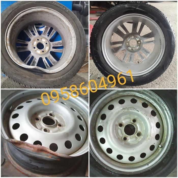 Рихтовка та прокатка дисків. Шиномонтаж