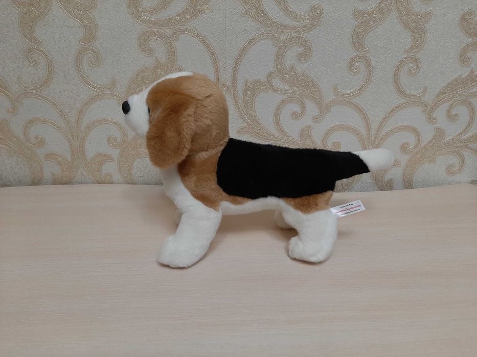 Качественная мягкая игрушка собака щенок бигль hermann teddy collection германия