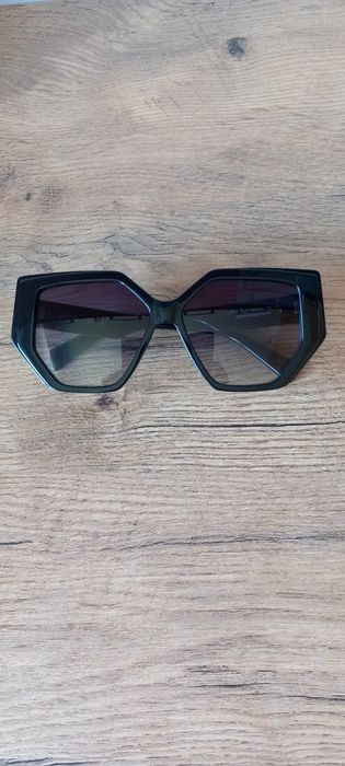 LIU JO NOWE oryginalne okulary przeciwsłoneczne oprawki damskie czarne geometryczne