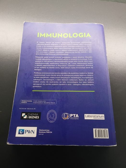 Podrecznik medycyna 2  rok Immunologia Gołąb