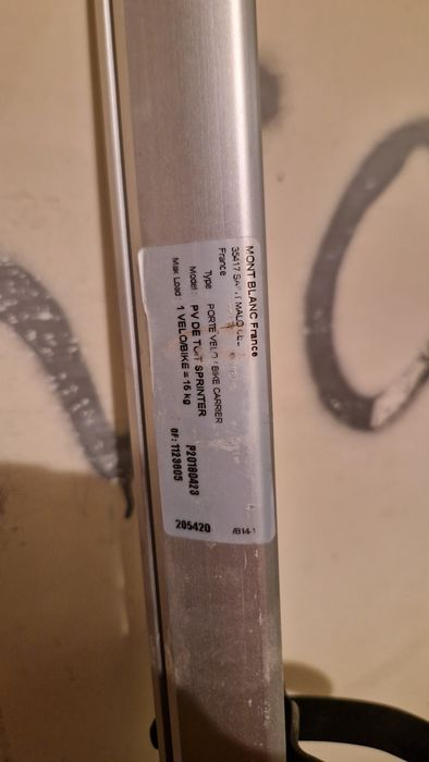 Bagażnik rowerowy Mont Blanc