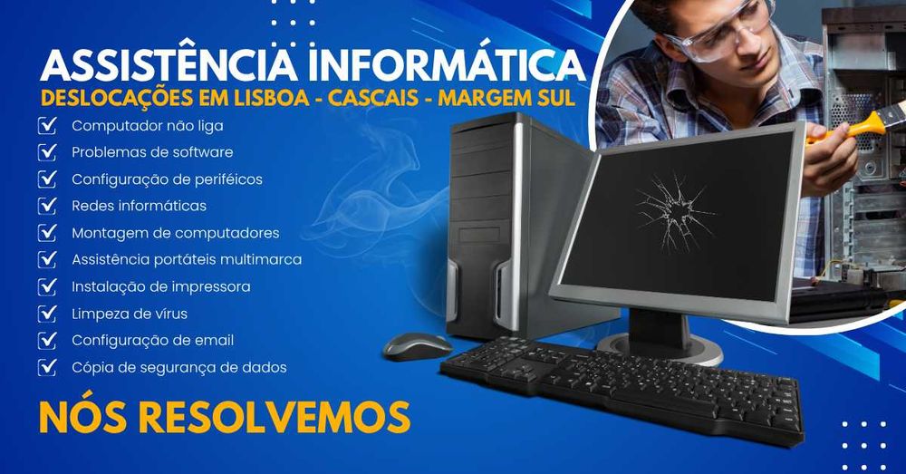 Assistência Informática ao domicílio - Reparação de computadores