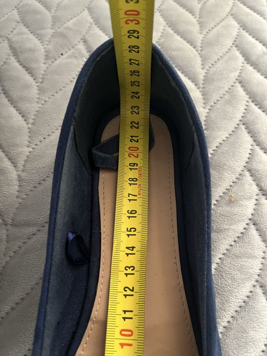 Granatowe baleriny z kokardą rozm. 38