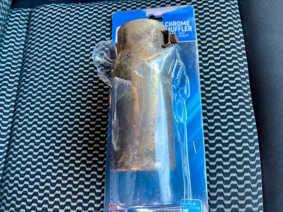 Автомобільна Насадка на глушитель Vitol глушник універсальна сталь