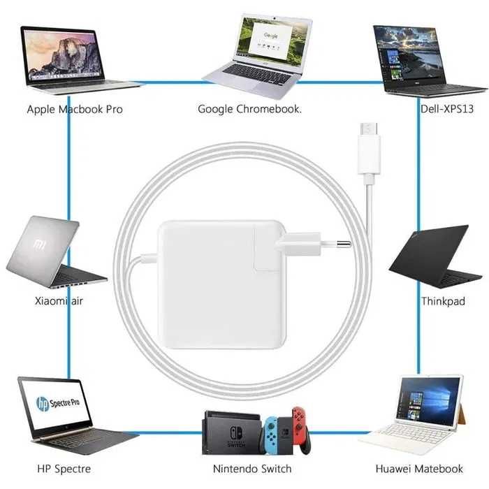 Carregador Macbook USB C 87w apple MAC Iphone Ipad Samsung Airpod NOVO