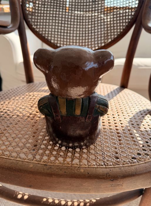 Figurki drewniane misie vintage