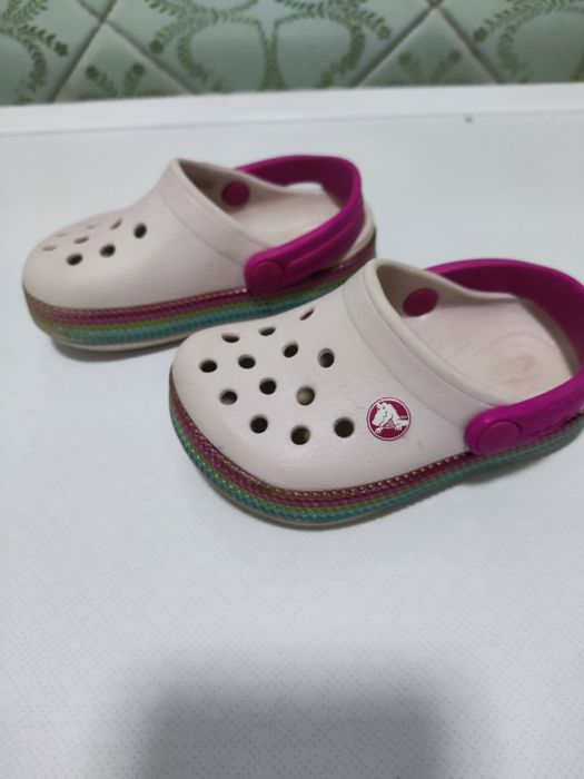 Crocs c 5 рожеві, 22 розмір на стопу 12,3 см