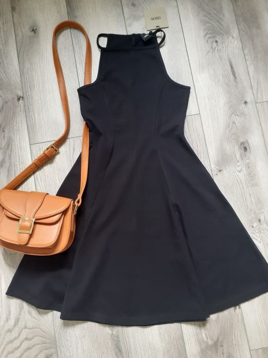 Asos Nowa czarna letnia sukienka 34 XS