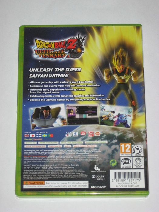 Gra Dragon Ball Z Ultimate Tenkaichi X360 Xbox360 jak NOWA! polecam