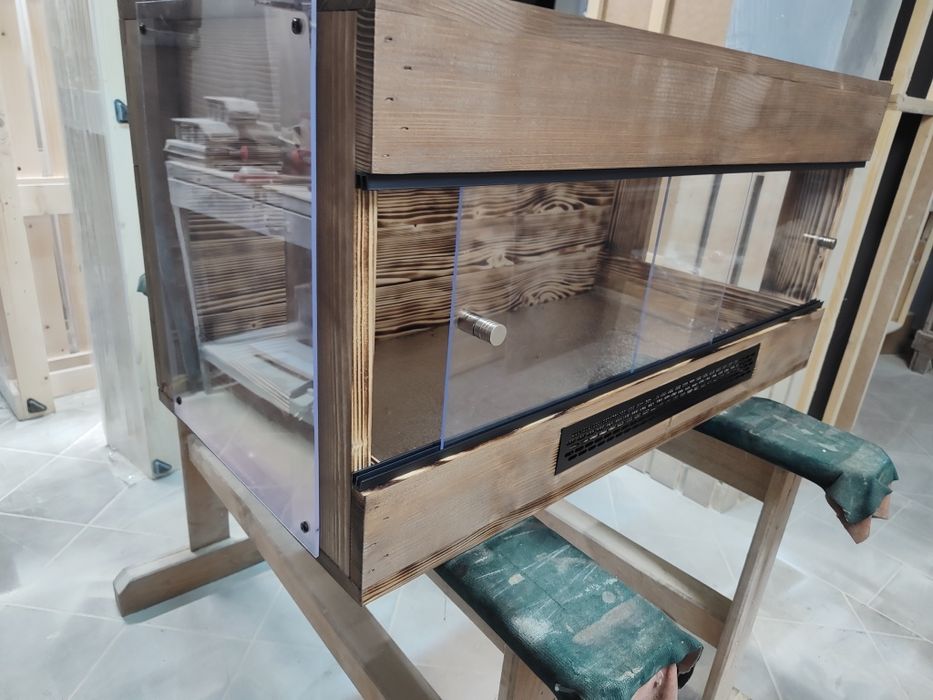 terrarium drewniane agama wąż gekon lamparci