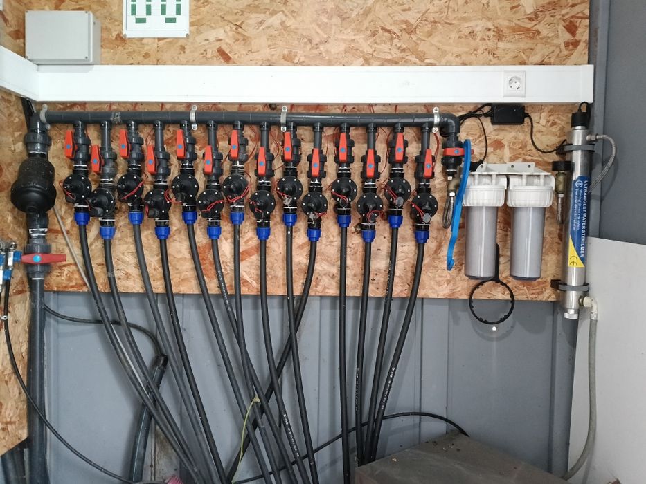 Sistema de rega para estufa