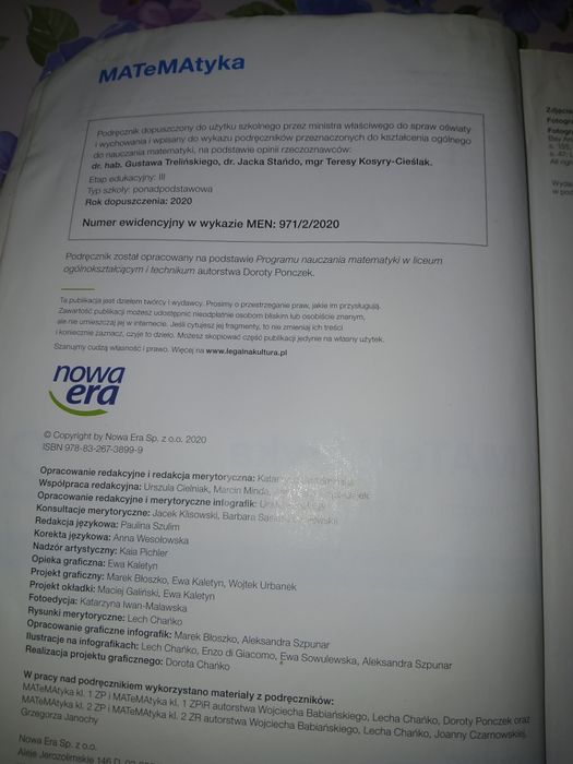 Matematyka 2 nowa era podstawowy podręcznik