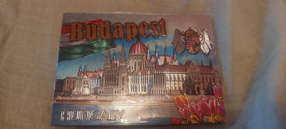 Magnes na lodówkę  Bupapeszt metalowy parlament Hungary Węgry
