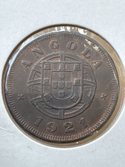 Moeda 5 cent 1821 Angola