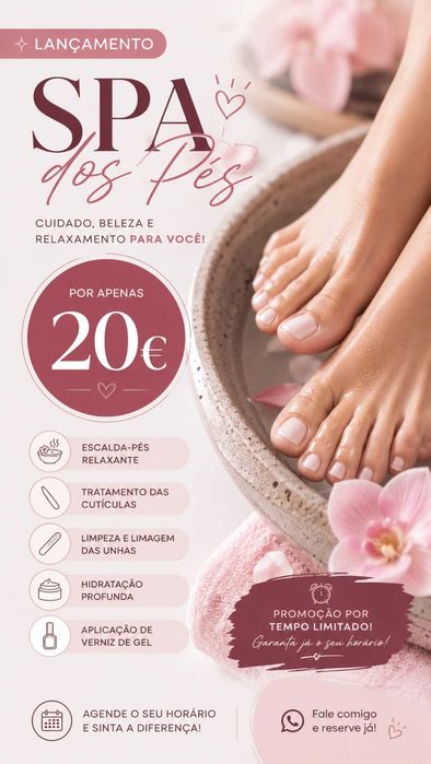 Foot Spa with Gel Polish