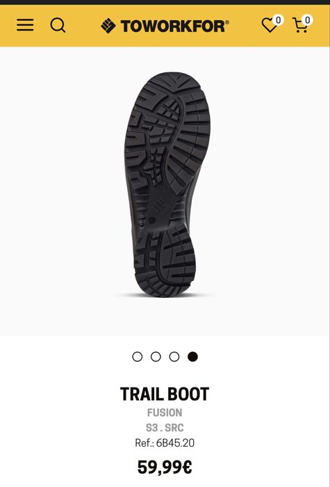 Botas biqueira de aço