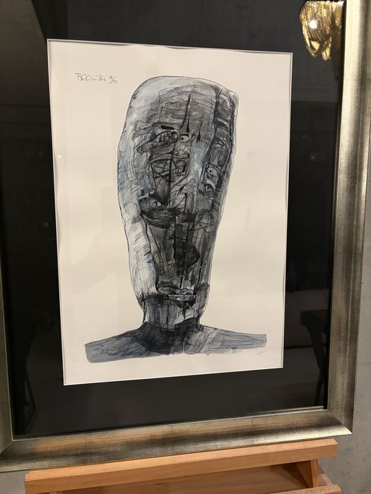 Beksiński Piękna Praca Beksiński Sygnowana