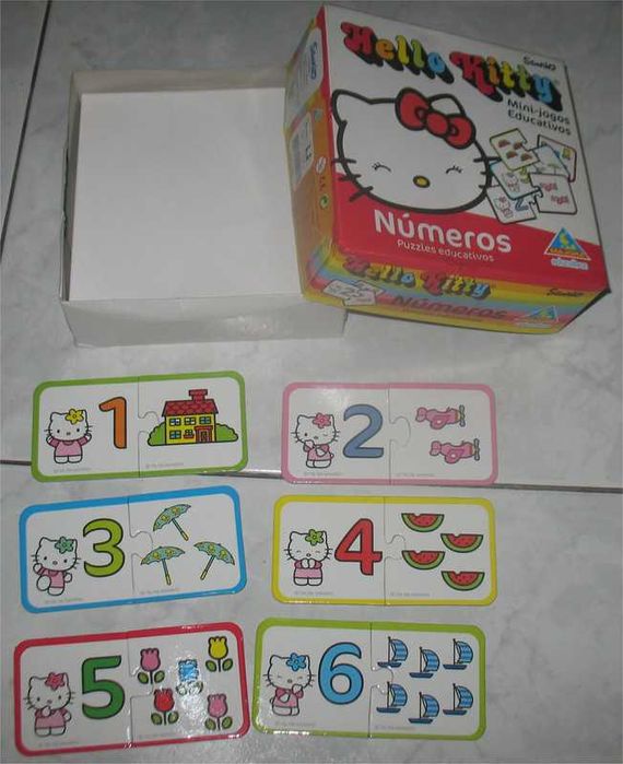 Majora - Conjunto Hello Kitty - Jogo/Puzzle + 6 livros de colorir