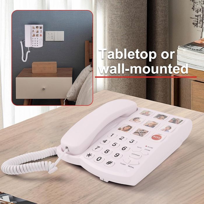 Telefon stacjonarny z regulowaną dużą głośnością