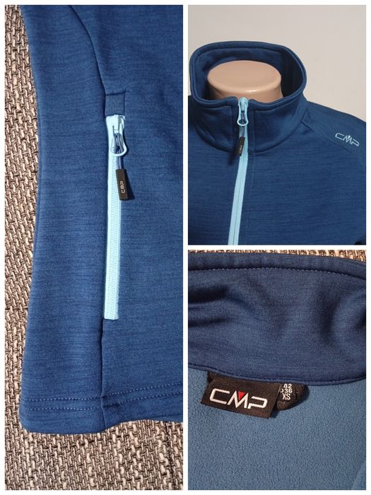 Тепла дитяча флісова кофта CMP Stretch Performance. Розмір 142 (36 XS)