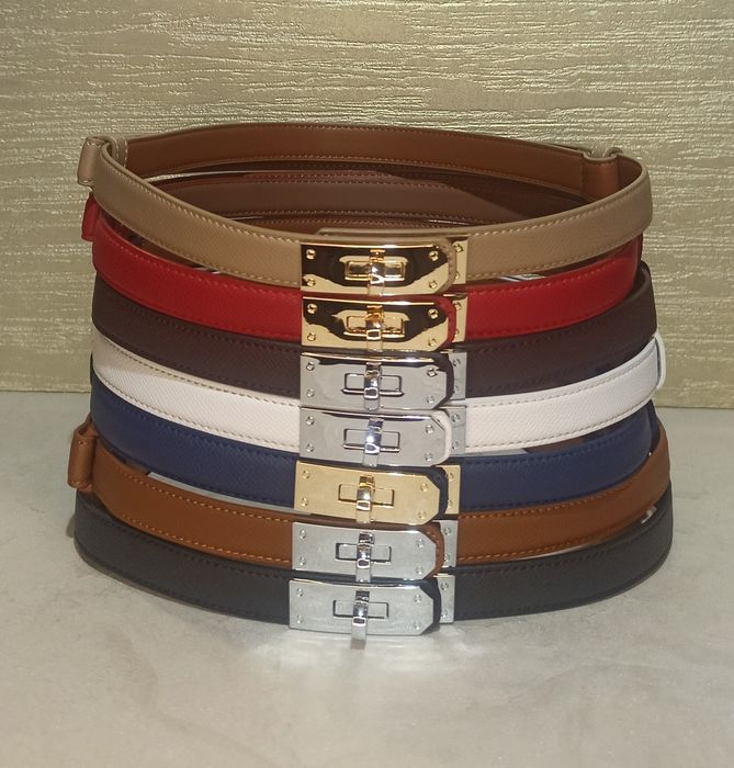 Ремінь жіночий шкіряний вузький ремень женский пояс узкий