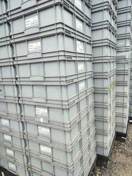 800x600x220 90L pojemniki magazynowe skrzynki plastikowe transportowe