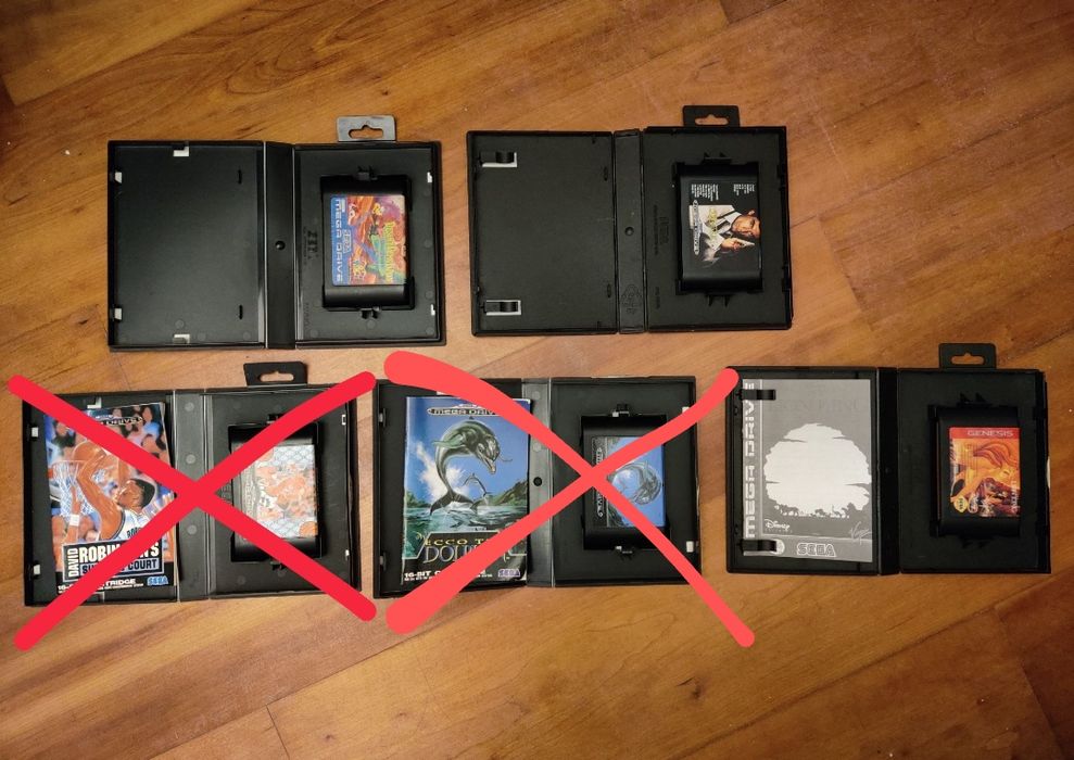 Vários jogos da Sega para Mega Drive